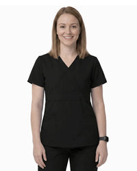 Women’s Mock Wrap Scrub Top