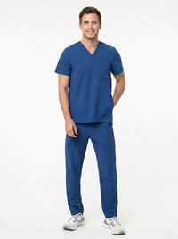 Men’s Cargo Scrub Set - Invisible Bottom Pockets - Pocket Cotton Blend