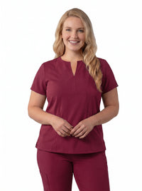 Women’s Notched V-Neck Scrub Top