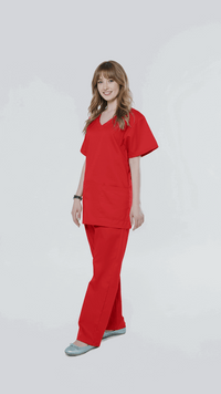 red-personalized-medical-scrubs