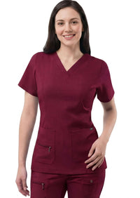 bordo-nursing-scrub-tops