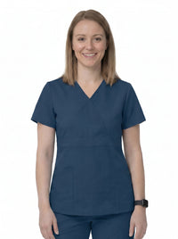 Women’s Mock Wrap Scrub Top