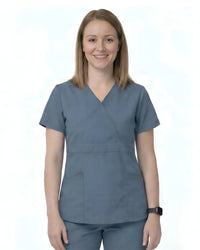 Women’s Mock Wrap Scrub Top