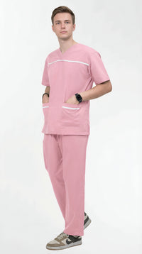 light-pink-veterinary-scrubs