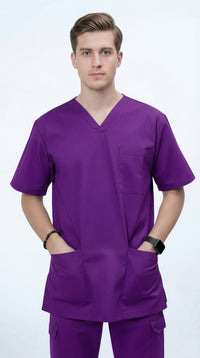 dark-lilac-unisex-scrub-sets