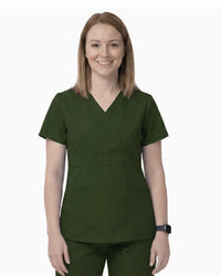 Women’s Mock Wrap Scrub Top