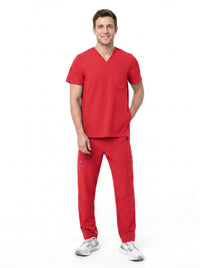 Men’s Cargo Scrub Set - Invisible Bottom Pockets - Pocket Cotton Blend