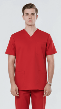 red-scrubs-with-pockets
