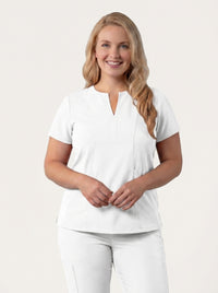 Women’s Notched V-Neck Scrub Top
