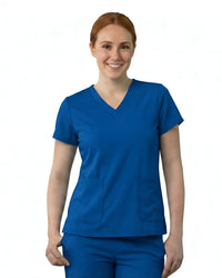 Women’s Modern Wrinkle Resistant V-Neck Set - Premium Micro Stretchable Fabric - Breathable
