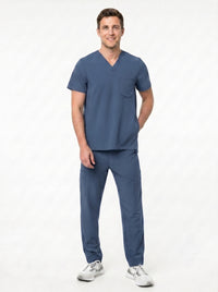 Men’s Cargo Scrub Set - Invisible Bottom Pockets - Pocket Cotton Blend