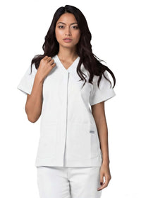 white-scrub-tops-with-pockets-uk