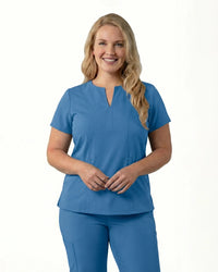 Women’s Notched V-Neck Scrub Top