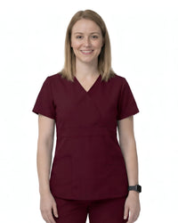 Women’s Mock Wrap Scrub Top
