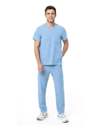 Men’s Cargo Scrub Set - Invisible Bottom Pockets - Pocket Cotton Blend