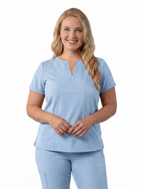 Women’s Notched V-Neck Scrub Top