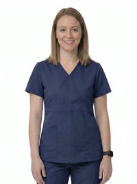 Women’s Mock Wrap Scrub Top