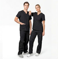 black-medical-scrubs-sets