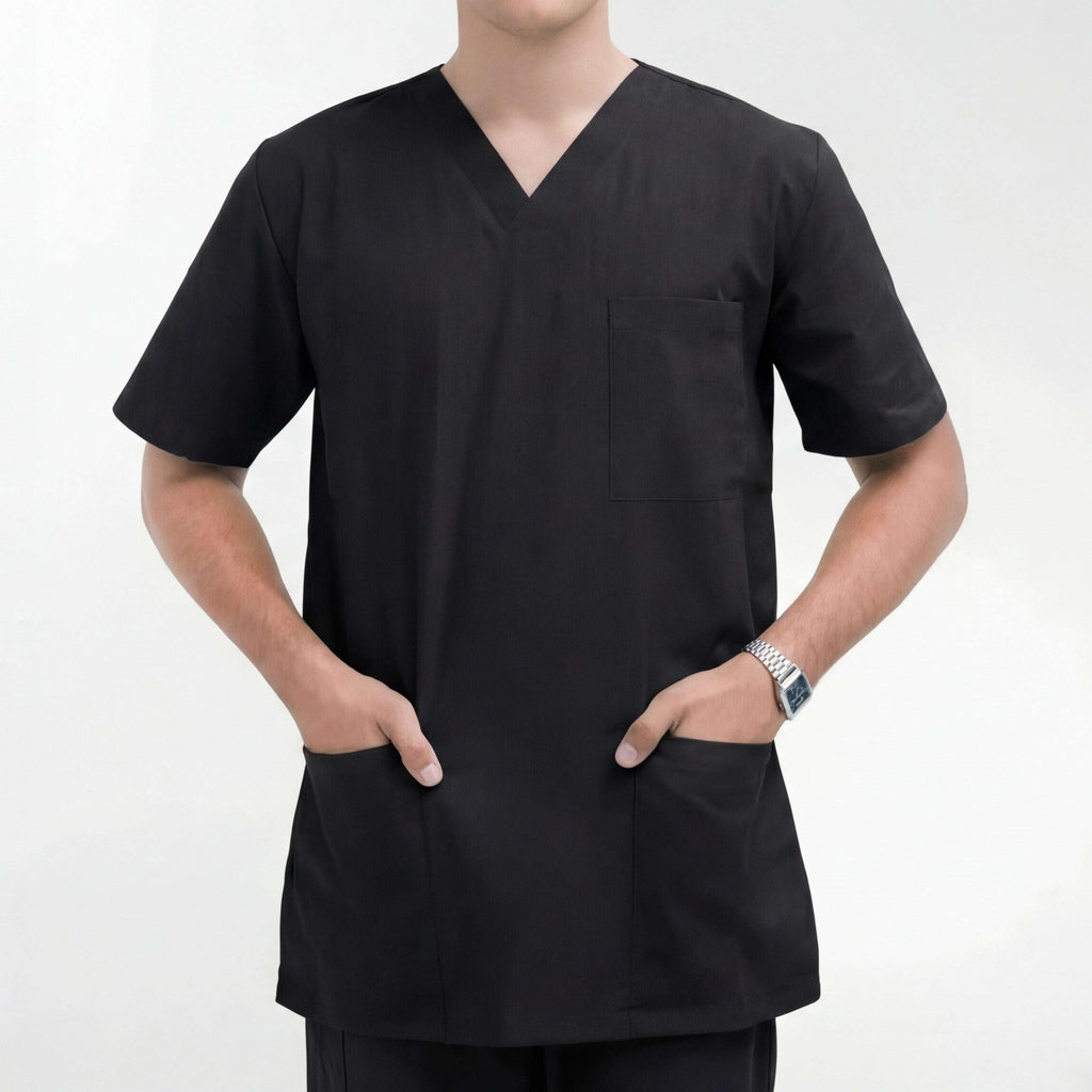 black-lightweight-scrubs