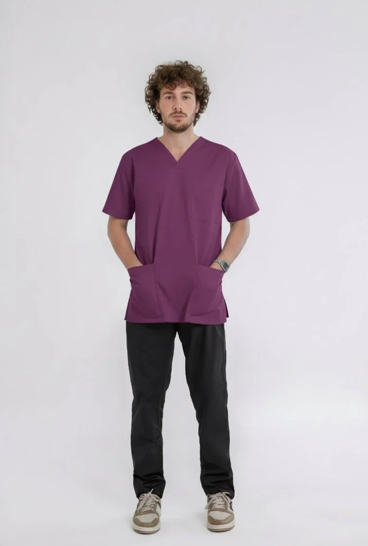 dark-lilac-scrub-tops-with-pockets