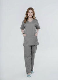 grey-personalized-medical-scrubs