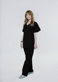 black-personalized-medical-scrubs