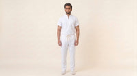 Men's Zip-Front Mandarin Collar Wrinkle Resistant Scrub Set -  Premium Micro Stretch Breathable Fabric (Copy)