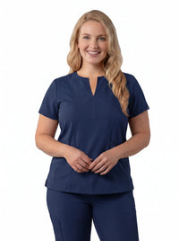 Women’s Notched V-Neck Scrub Top