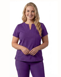 Women’s Notched V-Neck Scrub Top