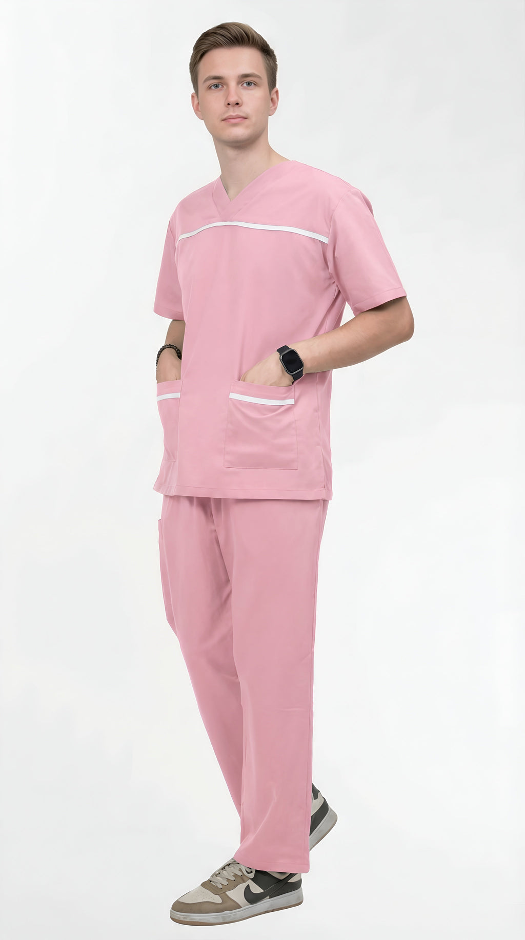 light-pink-veterinary-scrubs