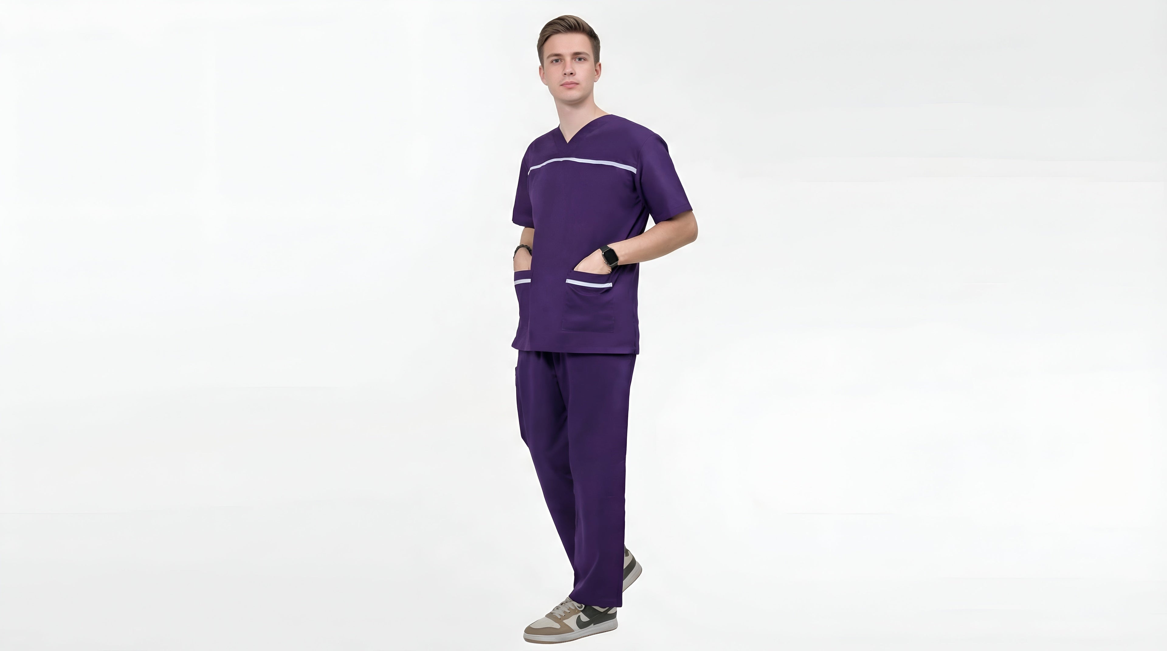 dark-lilac-veterinary-scrubs