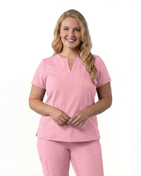 Women’s Notched V-Neck Scrub Top
