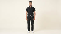 Men's Zip-Front Mandarin Collar Wrinkle Resistant Scrub Set -  Premium Micro Stretch Breathable Fabric (Copy)
