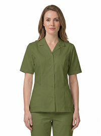 Women’s Lapel Collar Buttoned Top
