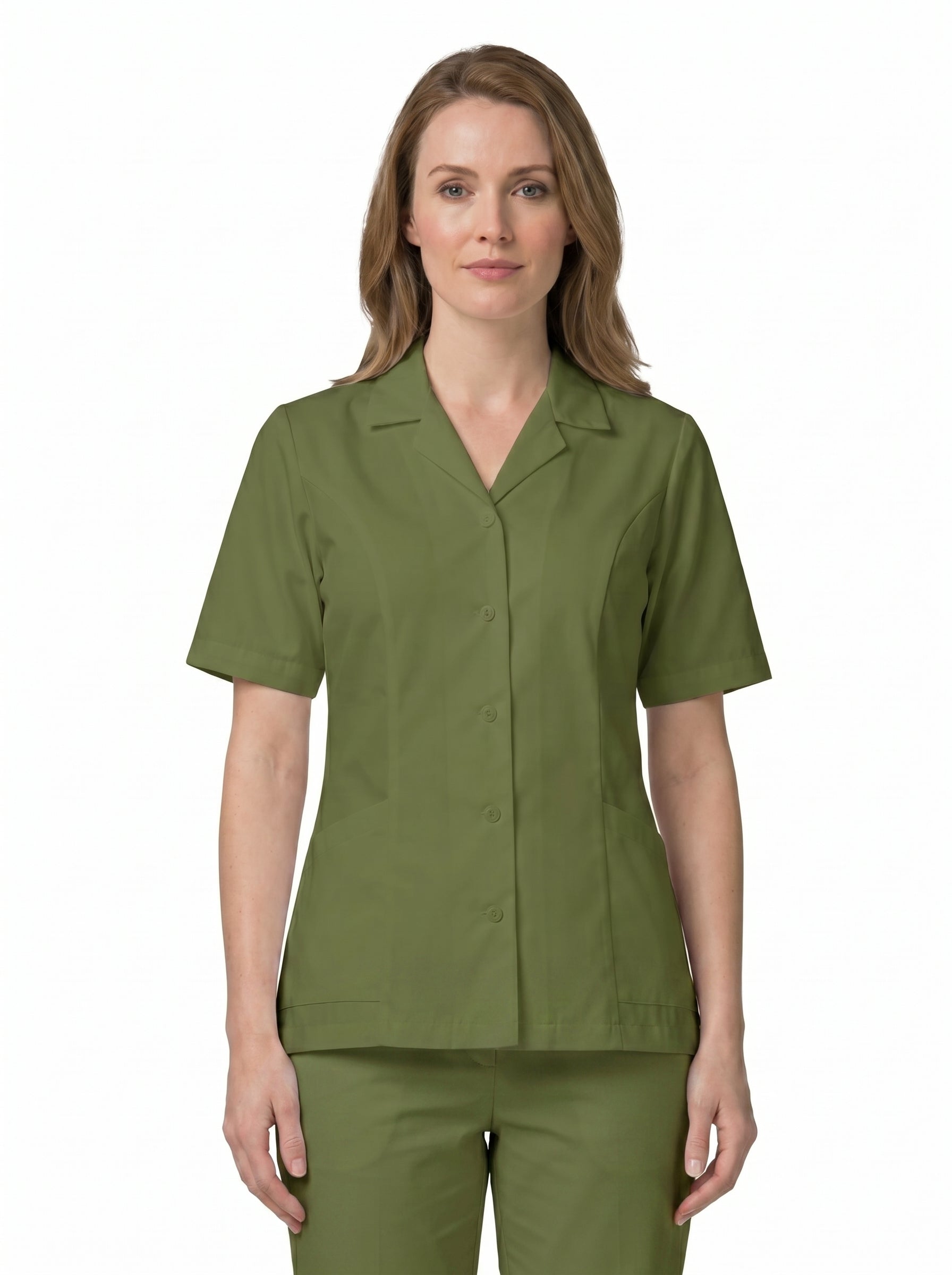 Women’s Lapel Collar Buttoned Top
