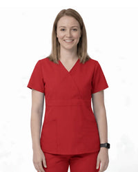 Women’s Mock Wrap Scrub Top