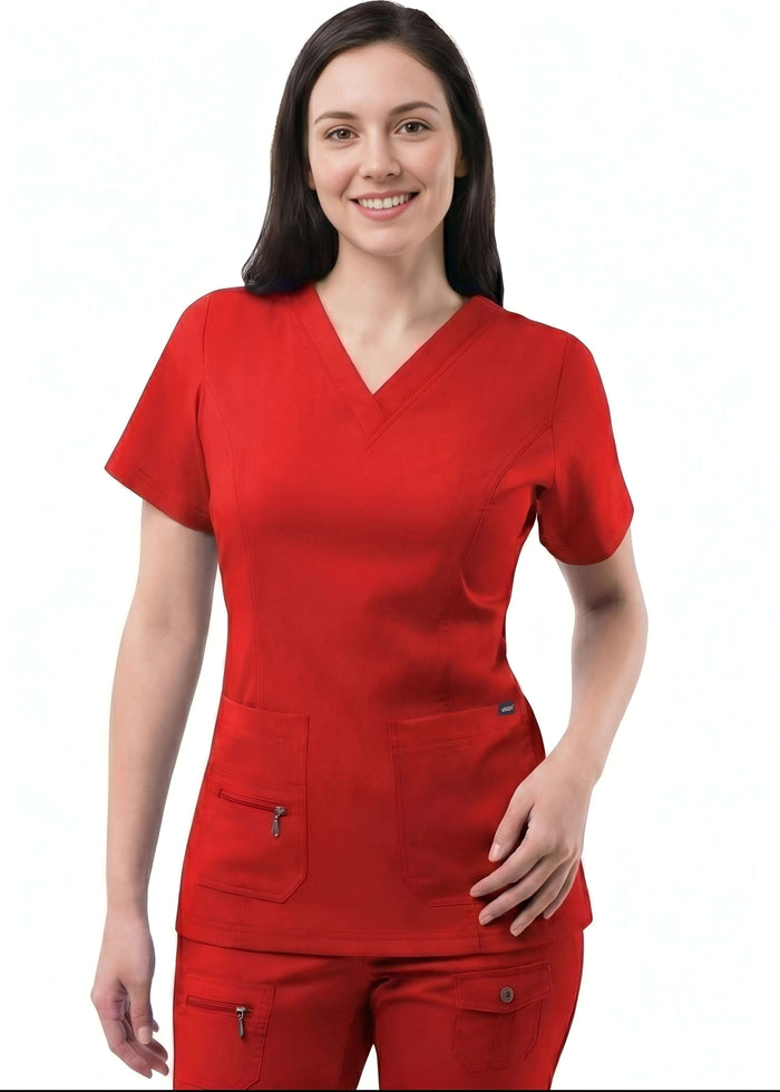 red-nursing-scrub-tops