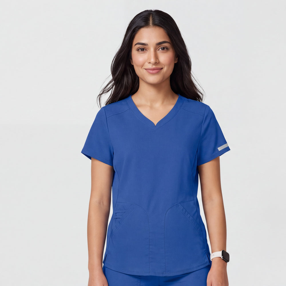 Women's Sweetheart V-Neck Scrub Set – 2-Pocket Top & 12-Pocket Pant