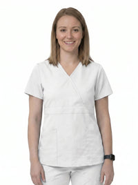Women’s Mock Wrap Scrub Top