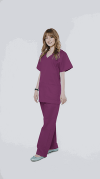 dark-lilac-personalized-medical-scrubs