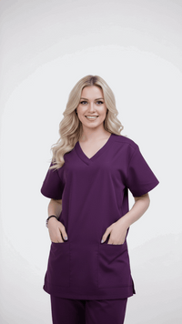dark-lilac-nursing-uniform