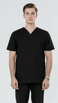 black-scrubs-with-pockets