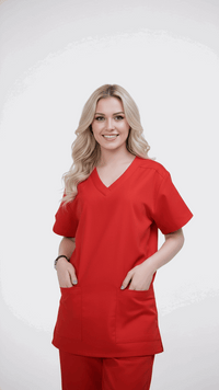 red-nursing-uniform