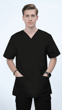 black-unisex-scrub-sets