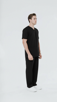 black-scrubs-with-pockets