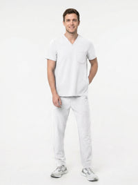 Men’s Cargo Scrub Set - Invisible Bottom Pockets - Pocket Cotton Blend