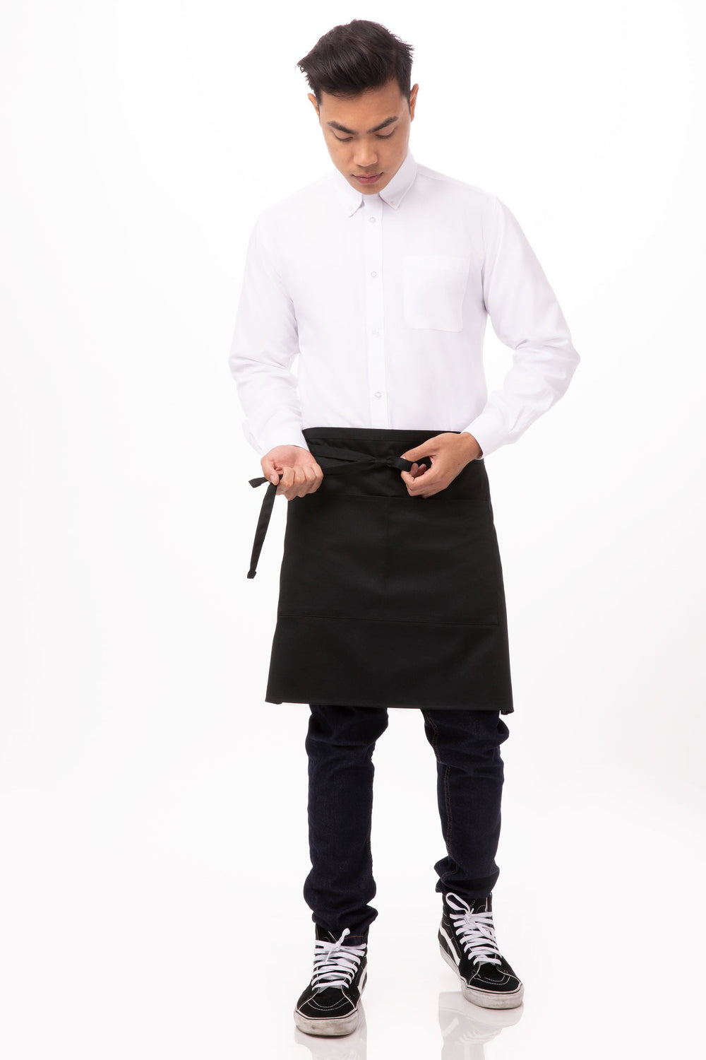 Black Waist Apron for Waitstaff & Hospital Staff