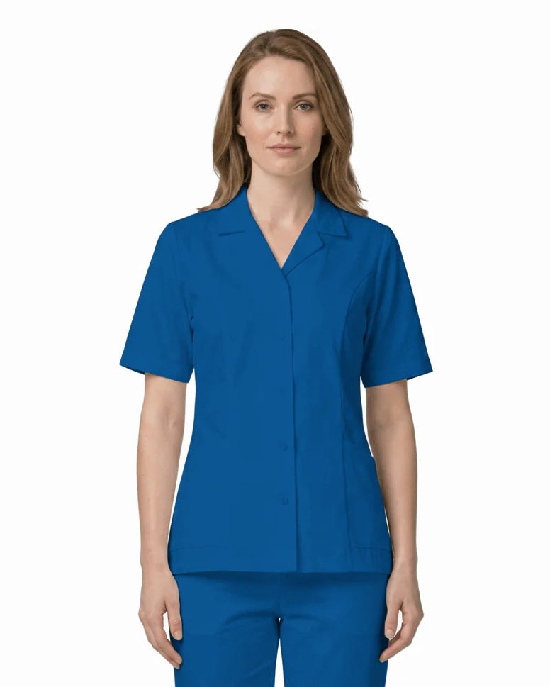 Women’s Lapel Collar Buttoned Top