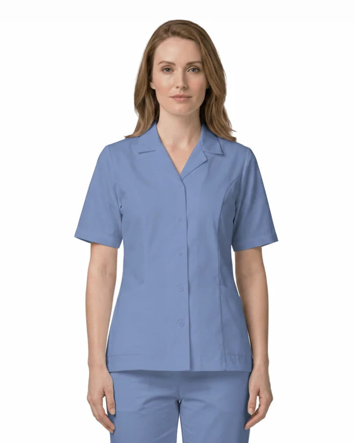 Women’s Lapel Collar Buttoned Top