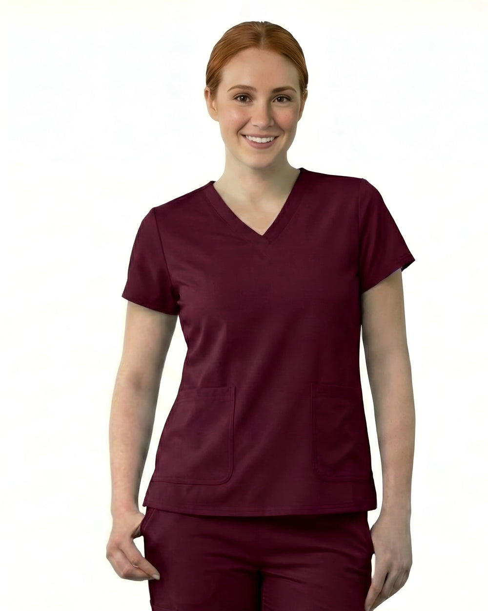 Women’s Modern Wrinkle Resistant V-Neck Set - Premium Micro Stretchable Fabric -  Breathable
